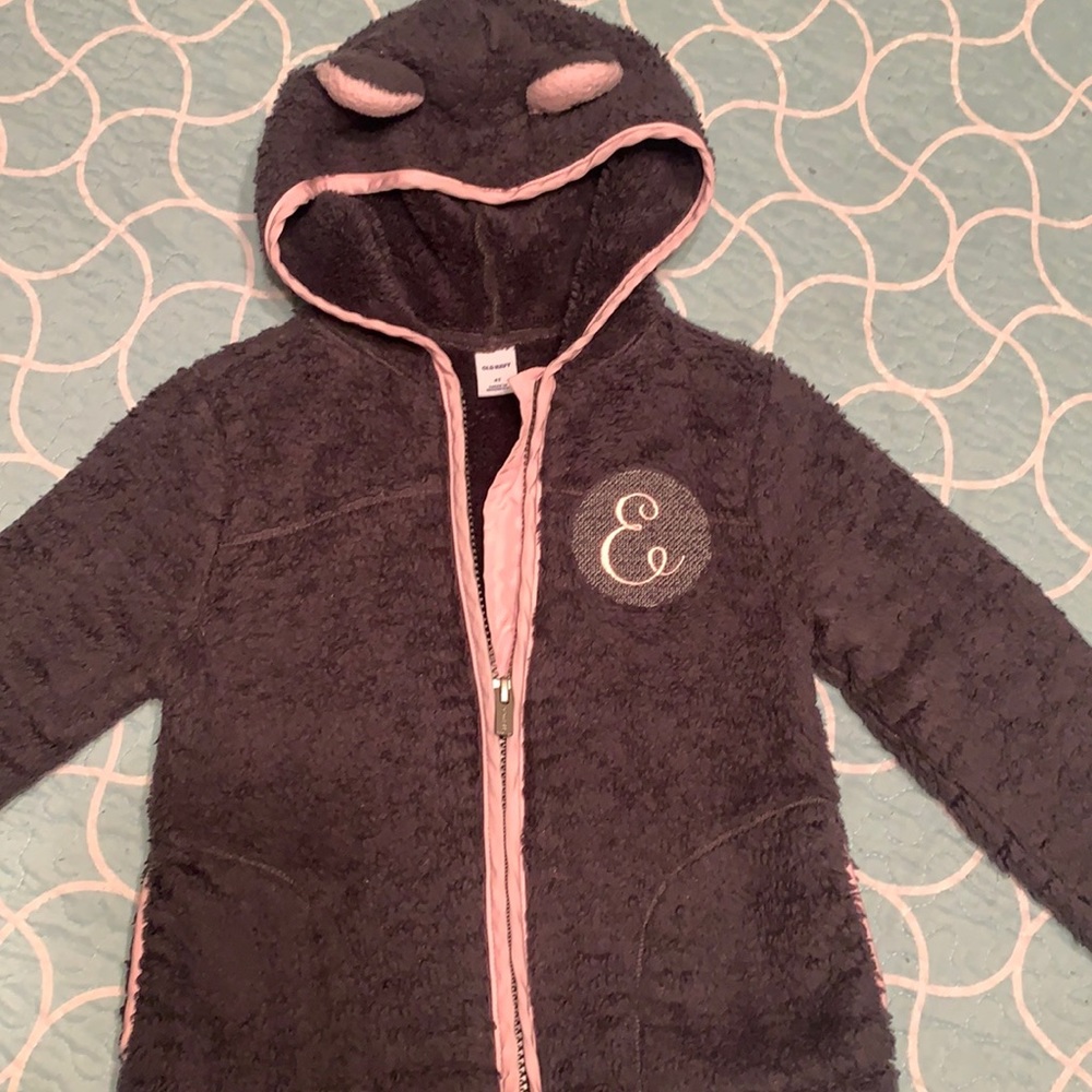 Old Navy 4t E Monogrammed Hooded Zip up